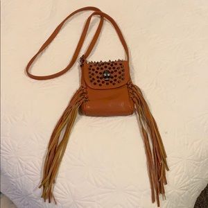 Unique Leather Cross-Body Purse
